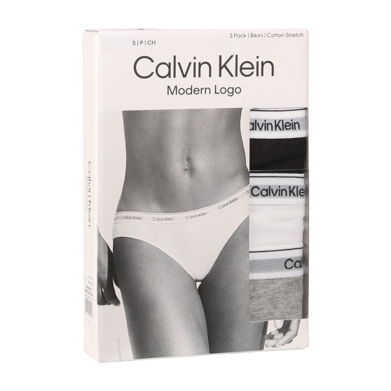 3PACK Calvin Klein naisten pikkuhousut moniväriset (QD5207E-MPI)