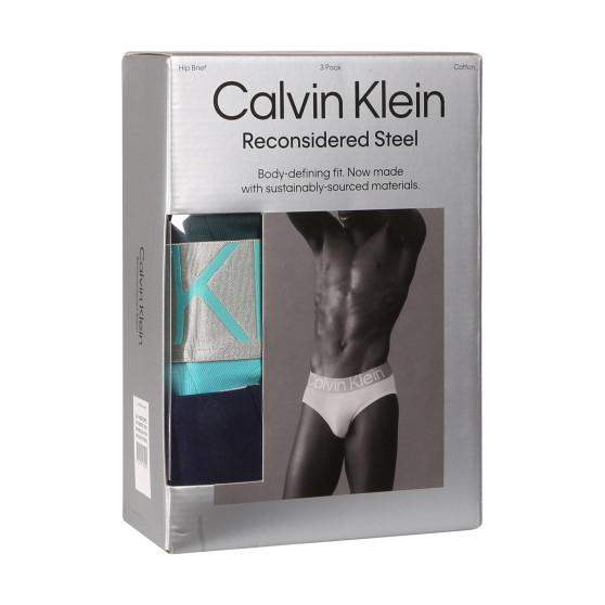 3PACK Calvin Klein miesten alushousut moniväriset (NB3129A-N2M)