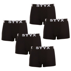 5PACK Styx miesten bokserit shortsit urheilu elastinen musta (5G960)