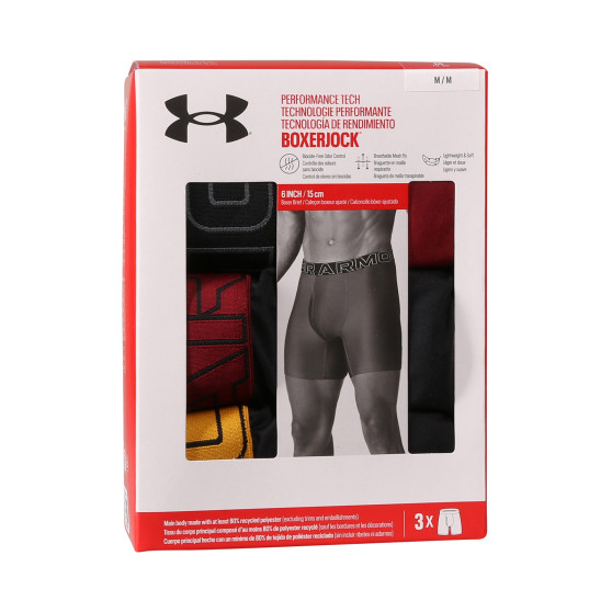 3PACK Under Armour miesten bokserit moniväriset shortsit moniväriset (1383878 625)