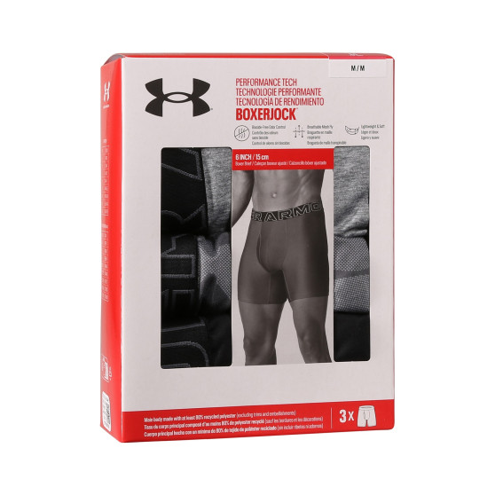 3PACK Under Armour miesten bokserit moniväriset shortsit moniväriset (1383879 035)