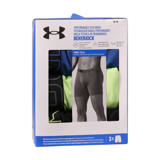 3PACK Under Armour miesten bokserit moniväriset shortsit moniväriset (1383884 432)