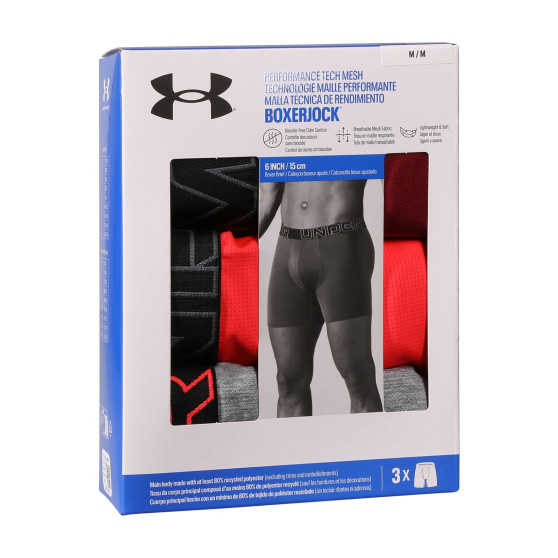 3PACK Under Armour miesten bokserit moniväriset shortsit moniväriset (1383884 625)