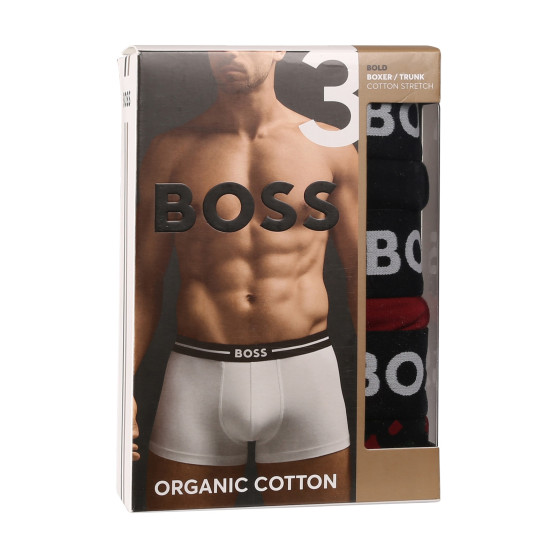 3PACK BOSS miesten bokserit moniväriset shortsit moniväriset (50517836 977)