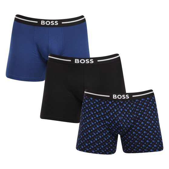 3PACK BOSS miesten bokserit moniväriset shortsit moniväriset (50517840 982)