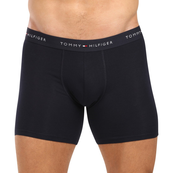 3PACK Tommy Hilfiger miesten bokserit tummansiniset shortsit (UM0UM02765 0W3)