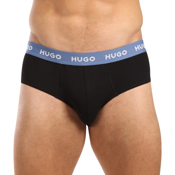 3PACK HUGO miesten alushousut musta (50517879 961)