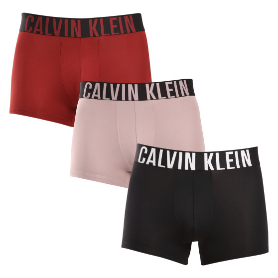 3PACK Calvin Klein miesten bokserit moniväriset shortsit moniväriset (NB3775A-Q1Q)