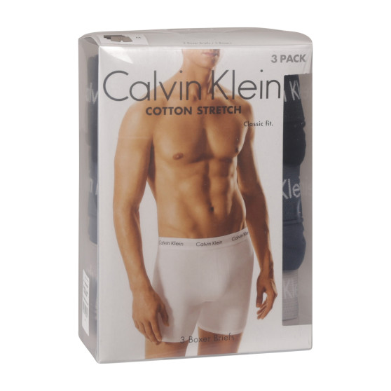 3PACK Calvin Klein miesten bokserit moniväriset shortsit moniväriset (NB1770A-QRH)