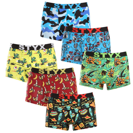 6PACK Styx miesten boxershortsit art sports kumi monivärinen (6G13198780)