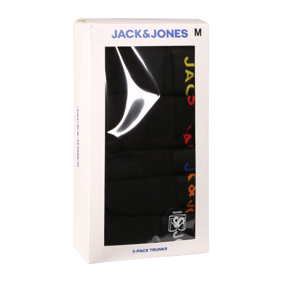 5PACK Jack and Jones miesten bokserit mustat (12242494)