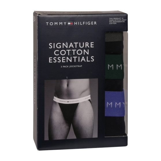 3PACK Tommy Hilfiger miesten jocks mustat (UM0UM03384 0UI)