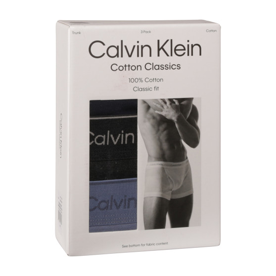 3PACK Calvin Klein miesten bokserit moniväriset shortsit moniväriset (NB4002A-PRM)