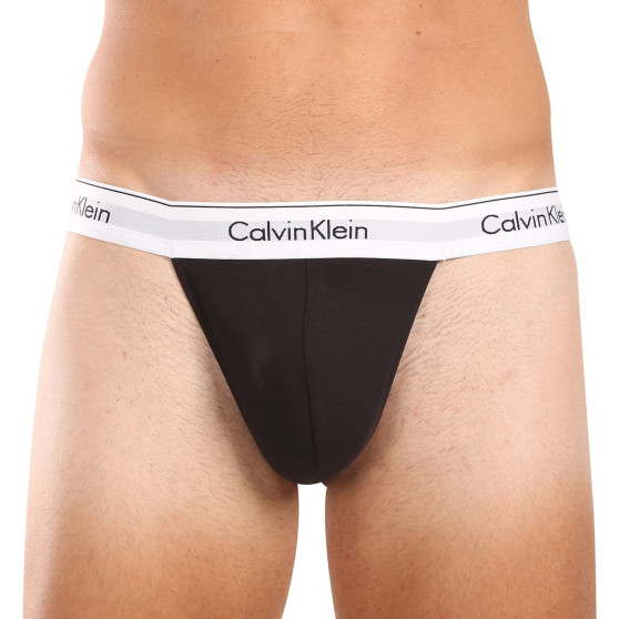 3PACK Calvin Klein miesten stringit musta (NB3226A-001)