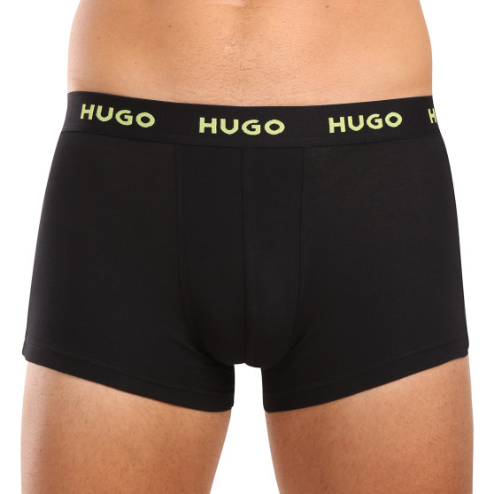 3PACK HUGO miesten bokserit moniväriset shortsit moniväriset (50517878 986)