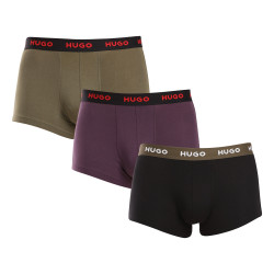 3PACK HUGO miesten bokserit moniväriset shortsit moniväriset (50517878 987)