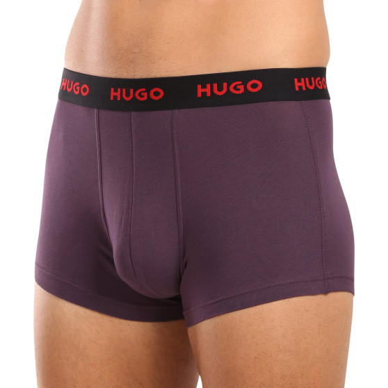 3PACK HUGO miesten bokserit moniväriset shortsit moniväriset (50517878 987)