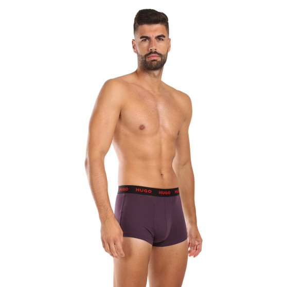 3PACK HUGO miesten bokserit moniväriset shortsit moniväriset (50517878 987)