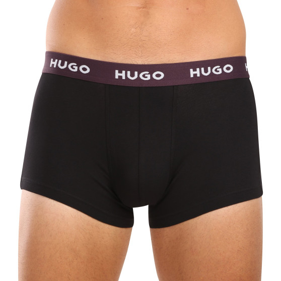 3PACK HUGO miesten bokserit mustat (50517878 988)