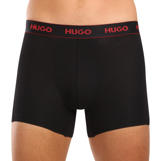 3PACK HUGO miesten bokserit mustat (50517886 991)