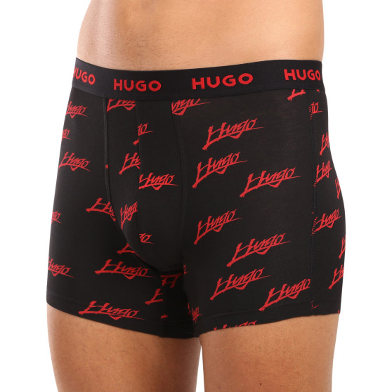 3PACK HUGO miesten bokserit moniväriset shortsit moniväriset (50517887 984)