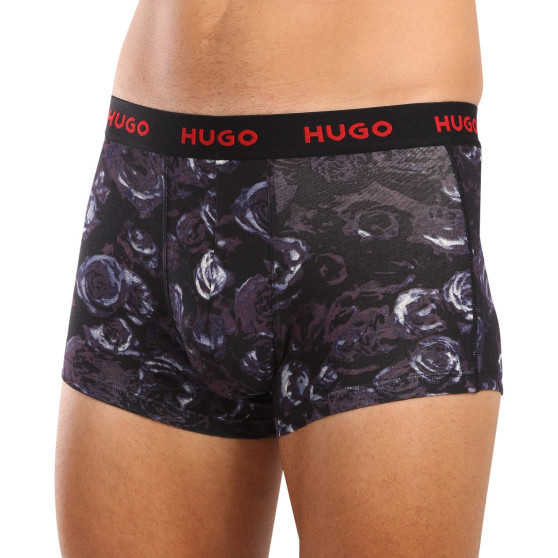 3PACK HUGO miesten bokserit moniväriset shortsit moniväriset (50517894 982)