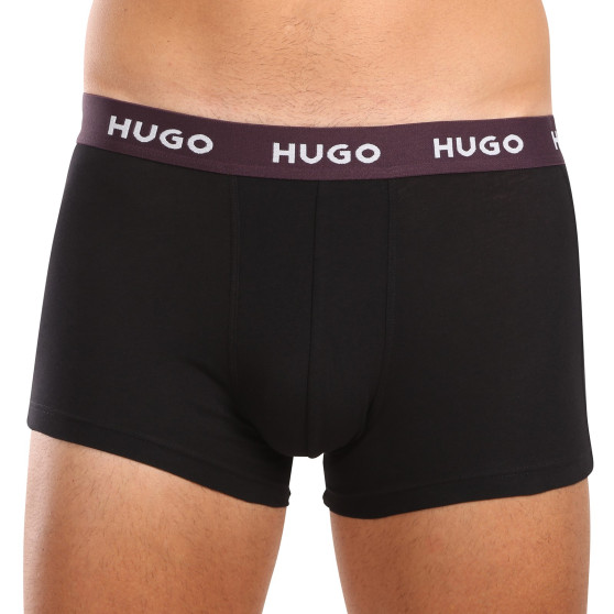 3PACK HUGO miesten bokserit moniväriset shortsit moniväriset (50517894 982)