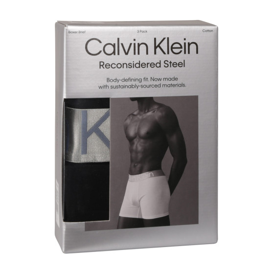 3PACK Calvin Klein miesten bokserit mustat (NB3131A-PZE)