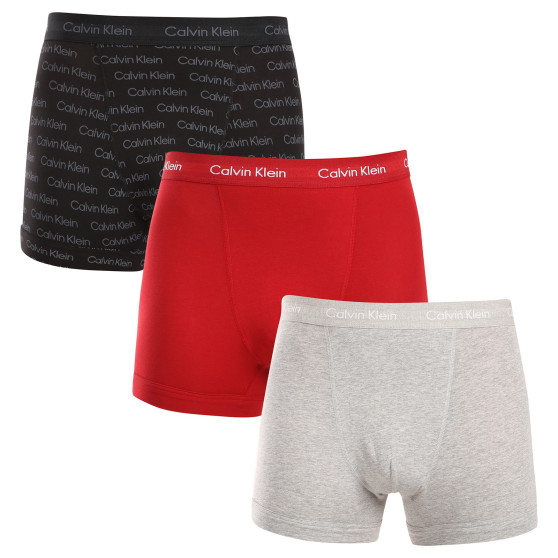 3PACK Calvin Klein miesten bokserit moniväriset shortsit moniväriset (NB3056A-QYP)