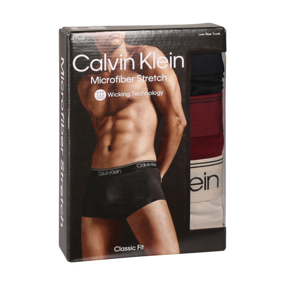 3PACK Calvin Klein miesten bokserit moniväriset shortsit moniväriset (NB2569A-Q11)