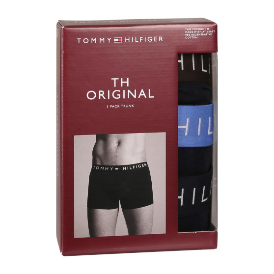 3PACK Tommy Hilfiger miesten bokserit tummansiniset shortsit (UM0UM03181 0X0)