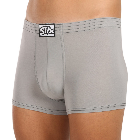 Styx Miesten bokserit classic rubber vaaleanharmaat boxershortsit (Q1062)