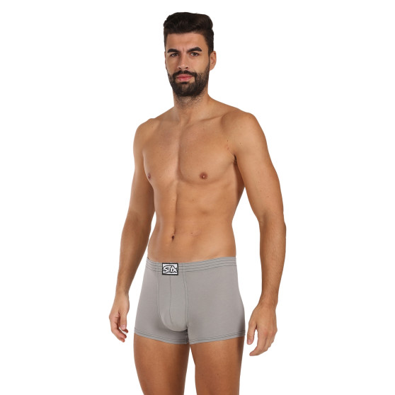 Styx Miesten bokserit classic rubber vaaleanharmaat boxershortsit (Q1062)